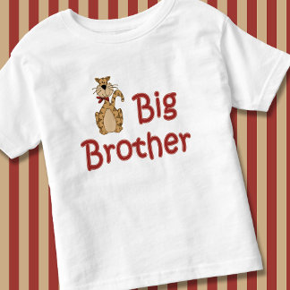 Big Brother Striped Tiger Tabby Cat Toddler T-Shirt