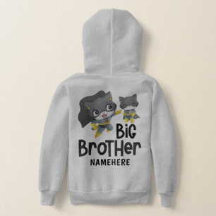 Big Brother Superhero Cat Illustration Custom Name