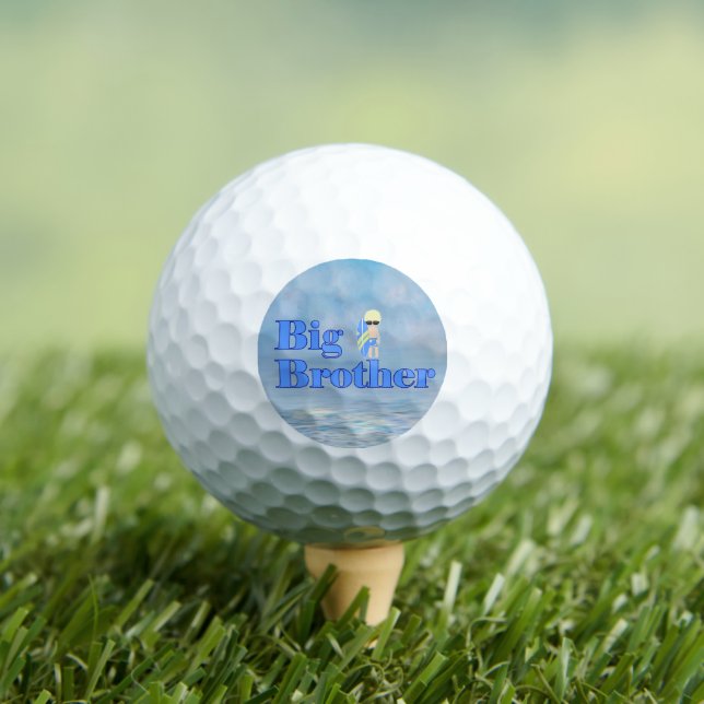 Big Brother Surfer Boy Sibling     Golf Balls (Insitu Tee)