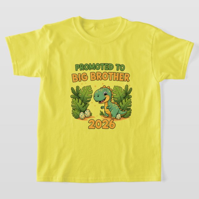 Big Brother to Be 2026 Promoted to Big Brother T-Shirt (Laydown)