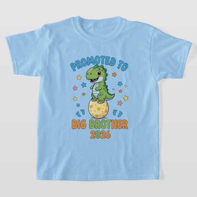 Big Brother to Be 2026 Promoted to Big Brother T-Shirt (Laydown)