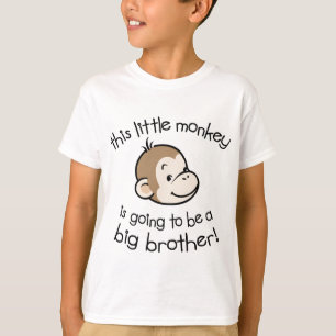 Big Brother to be - Monkey Face T-Shirt