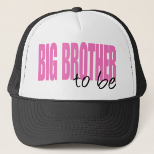 Big Brother To Be (Pink Block Font) Trucker Hat