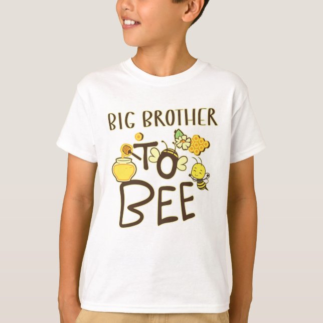 Big Brother To Bee Pregnancy Announcement T-Shirt (Front)