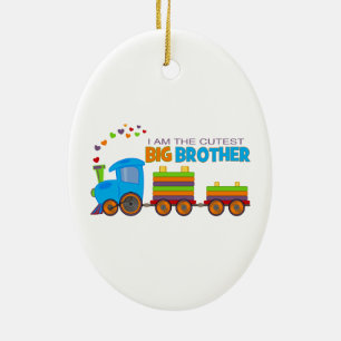 Big Brother -Train Ceramic Tree Decoration