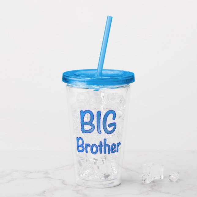 Big Brother Typography Acrylic Tumbler (Back Ice)