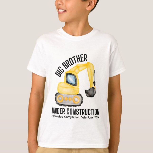 Big Brother Under Construction,  Brother Digger T-Shirt (Front)