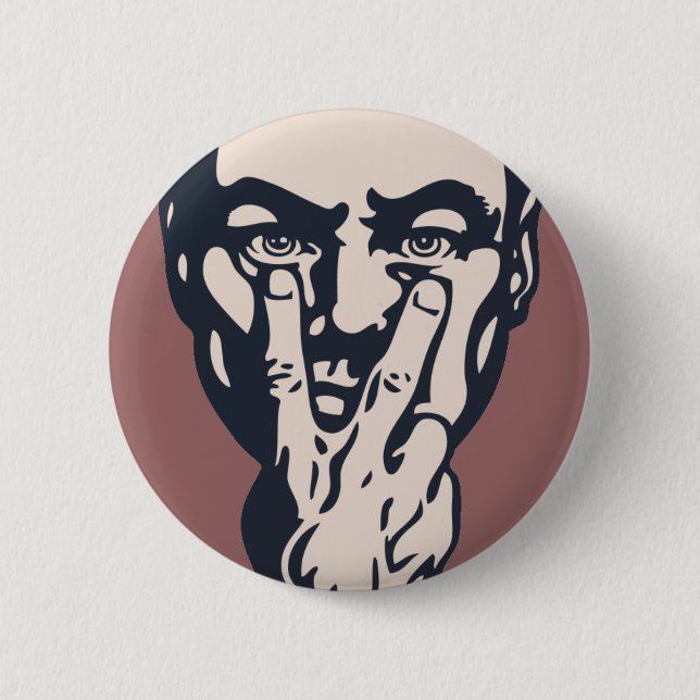 Big Brother Watching 6 Cm Round Badge (Front)