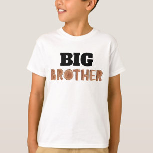 Big Brother Watercolor Wooden Illustration   T-Shirt