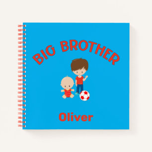 Big Brother with Baby Brother Personalised Notebook