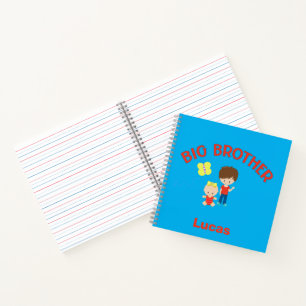 Big Brother with Baby Sister Personalised Notebook
