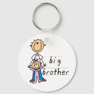 Big Brother with Baby Sister Tshirts and Gifts Key Ring
