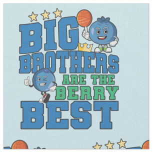 Big Brothers are the Berry Best - Blueberry Pun Fabric