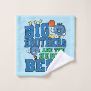 Big Brothers are the Berry Best - Blueberry Pun Wash Cloth