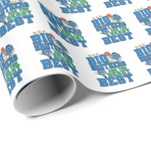 Big Brothers are the Berry Best - Blueberry Pun Wrapping Paper