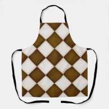 Big Brown & Antique White Diamonds Medium