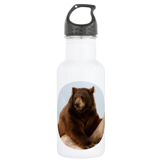 Big Brown Bear 532 Ml Water Bottle (Front)