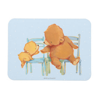 Big Brown Bear Helps Little Yellow Bear Magnet