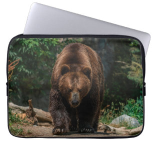 Big Brown Grizzly Bear  Laptop Sleeve