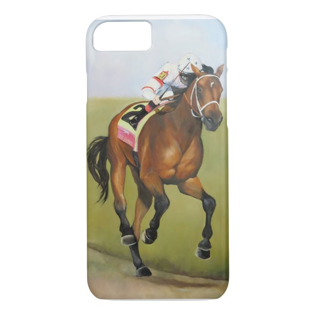 Big Brown Rsce Horse Oil Painting Case-Mate iPhone Case (Back)