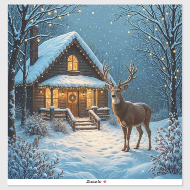  Big Buck's Snowy Christmas Visit (Sheet)
