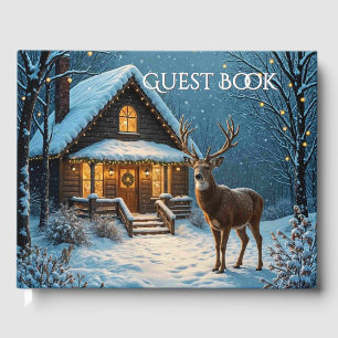 Big Buck's Snowy Christmas Visit Guest Book