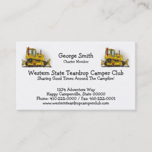Big Bulldozer Dozer Business Card
