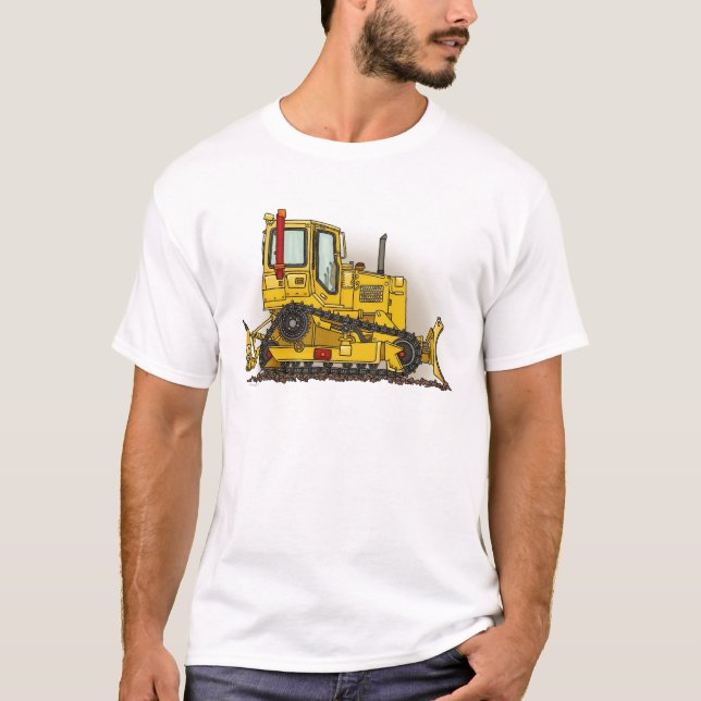 Big Bulldozer Dozer Mans T-Shirt (Front)