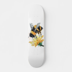 Big Bumble Bee collecting Pollen Skateboard