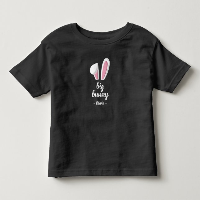 Big Bunny Ears Easter Toddler T-Shirt (Front)