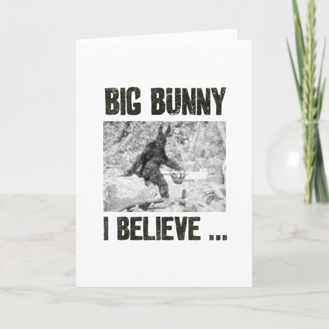 Big Bunny Holiday Card (Front)