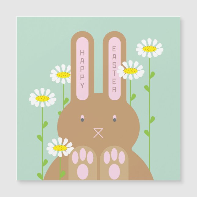 Big Bunny Magnetic Holiday Card (Front)