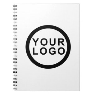 Big Business Logo Modern Minimalist White Notebook