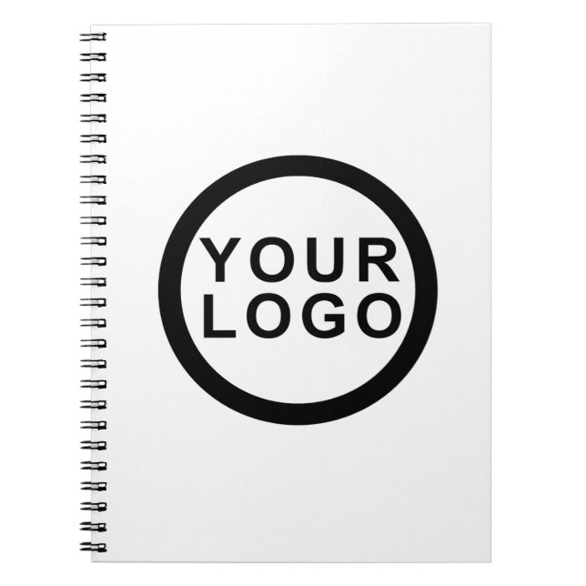 Big Business Logo Modern Minimalist White  Notebook (Front)