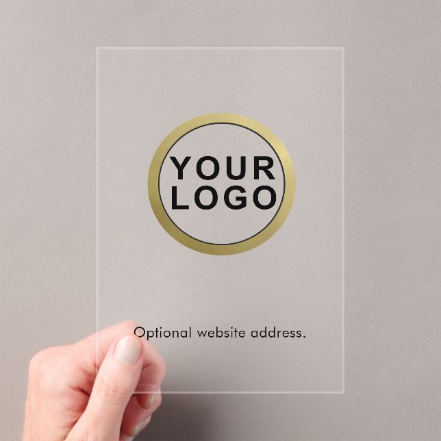Big Business Logo Website Corporate Event  Acrylic Invitations (Insitu (Handheld))