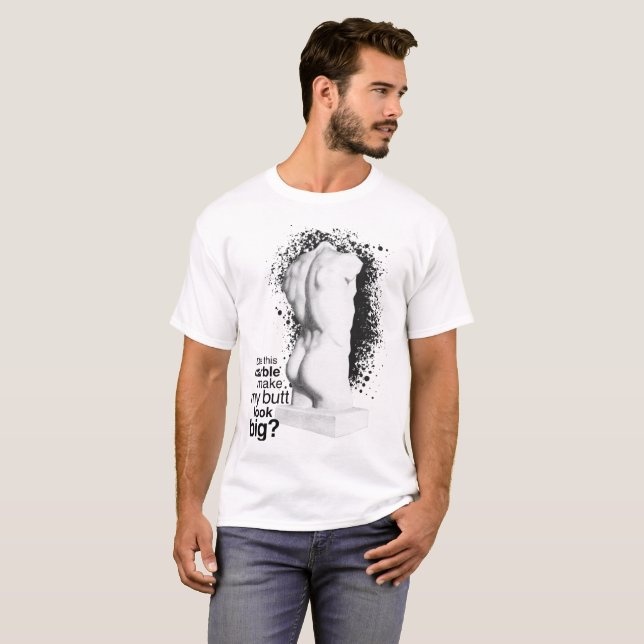 Big Butt Marble Statue T-Shirt (Front Full)