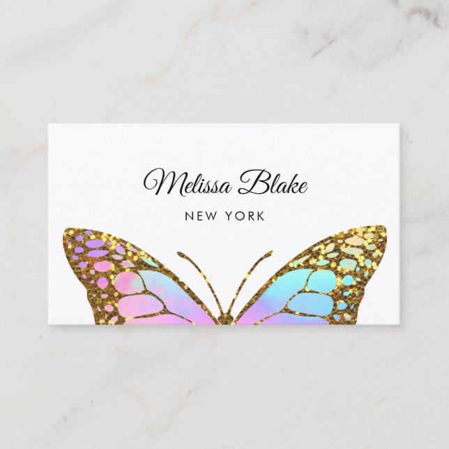 big butterfly design business card (Front)