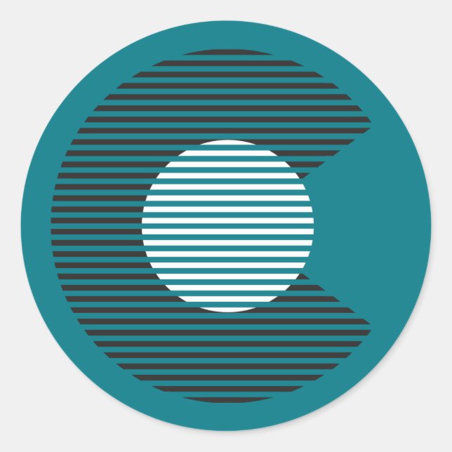 big c classic round sticker (Front)