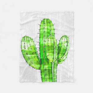 Big Cactus Plant Fleece Blanket