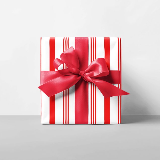 Big Candy Cane Stripes Wrapping Paper (Big Candy Cane Stripes Wrapping Paper)
