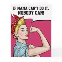Big Card for Mighty Mum - See Inside and Back