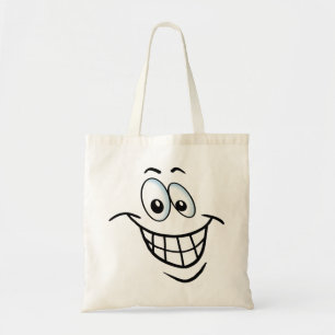 Big Cartoon Smile Tote Bag