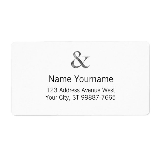 Big Caslon Medium Black Letterpress Grain (Front)