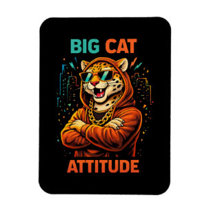Big Cat Attitude Magnet