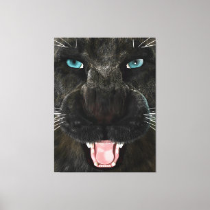 Big Cat Black Panther Canvas Print