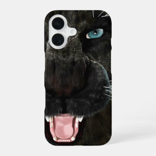 Big Cat Black Panther iPhone 16 Case