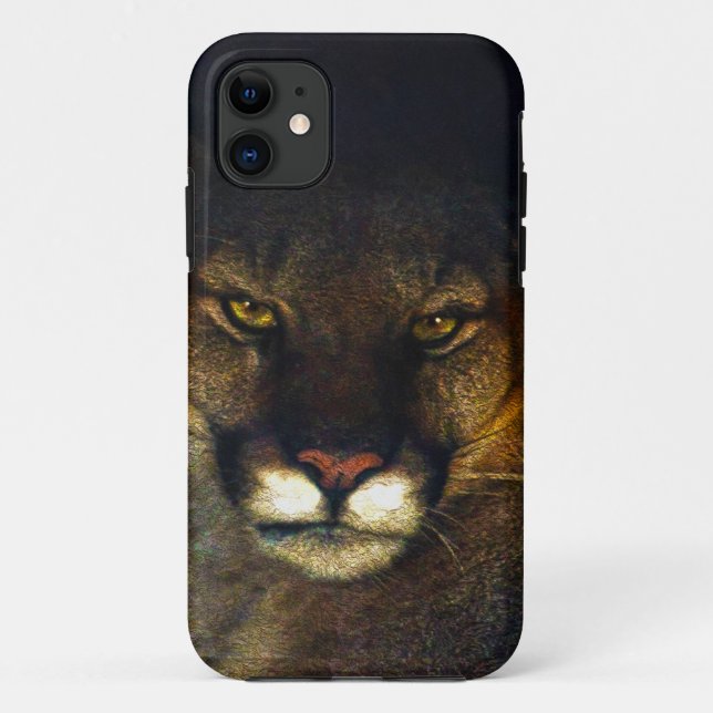 Big Cat Cougar Mountain Lion Art Design Case-Mate iPhone Case (Back)