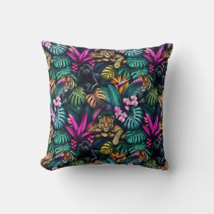 Big Cat Dreams Seamless Surface Pattern Cushion