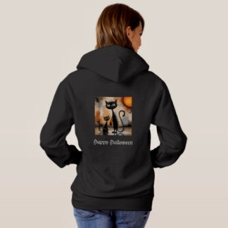 Big Cat Little Cat Halloween Hoodie