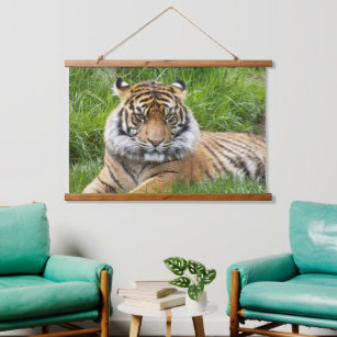 Big Cat Sumatran Tiger Photo Hanging Tapestry